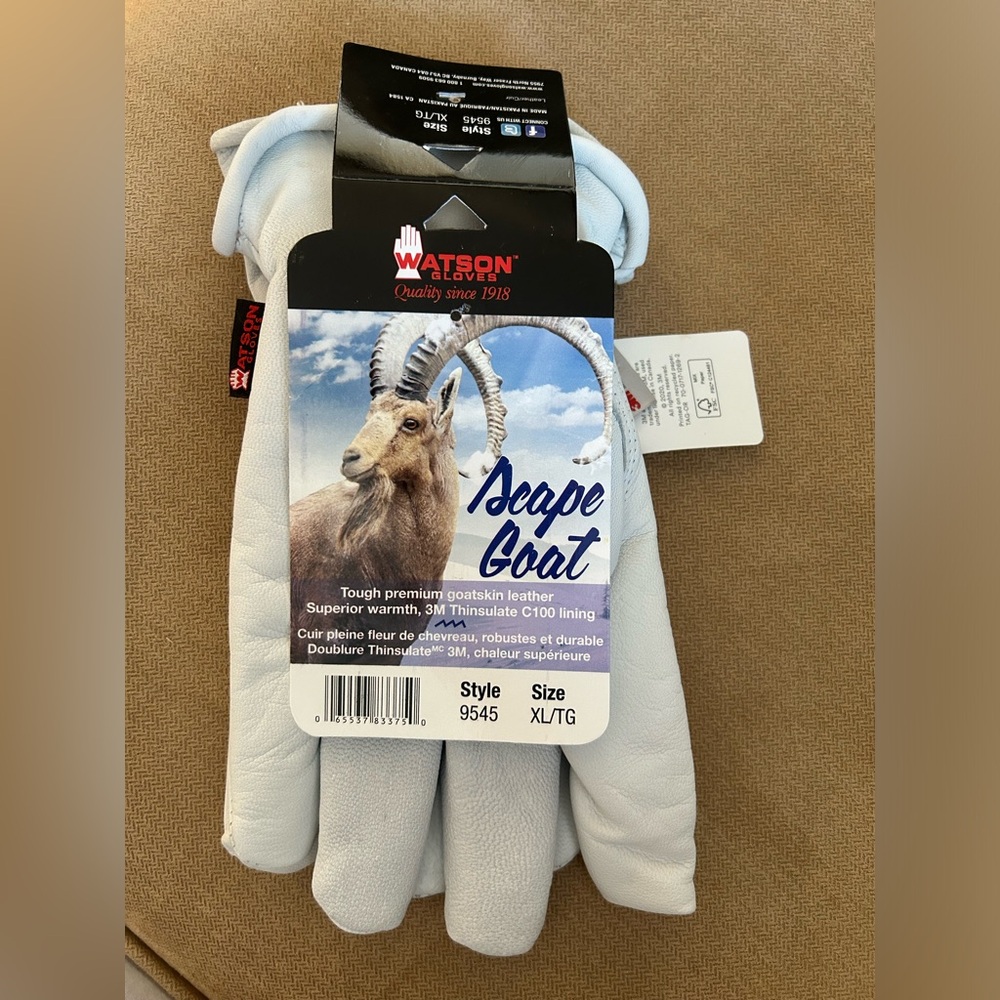 NWT Watson Gloves Goatskin Leather